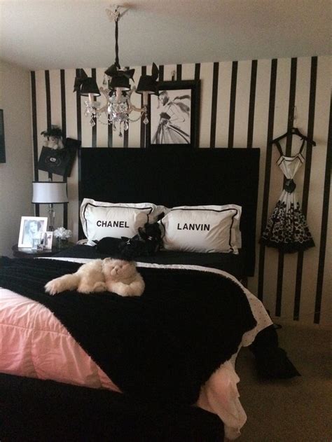 Chanel inspired bedroom decor